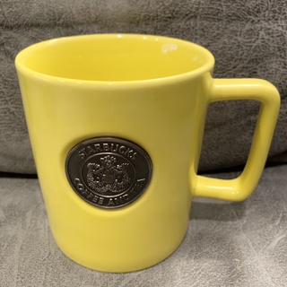 Starbucks Metal Badge Yellow 16oz