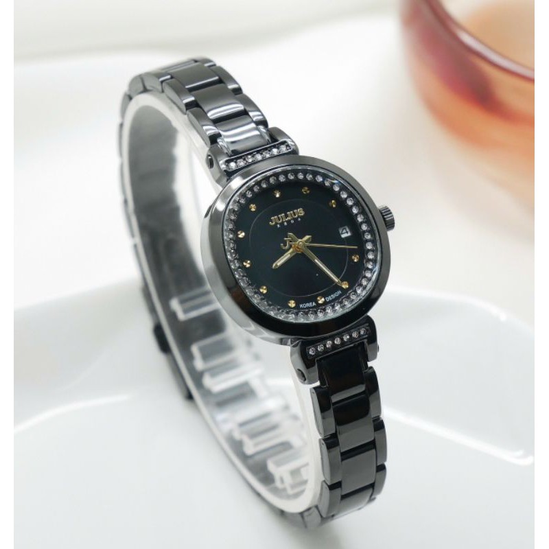 Julius นาฬิกาแฟชั่นเกาหลีของแท้ 💯% ประกันศูนย์ไทย นาฬิกาข้อมือผู้หญิง สายสแตนเลส รุ่น Ja-991
