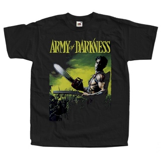 เสื้อแขนสั้น ทรงปกติ ลายการ์ตูน Army Of Darknes สําหรับผู้ชายS-5XL