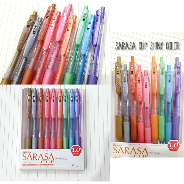 ปากกา SARASA Clip : Metallic Color set 9สี