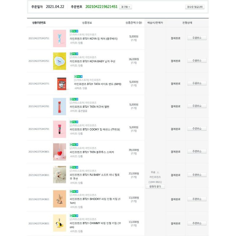 [FINAL PAY] BT21 Line Friends Brand Day