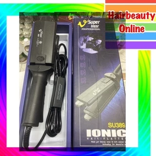 #เครื่องหนีบผม รีดผม #ซุปเปอร์ วี อินเตอร์ Super v inter ionic SU389 [หน้าใหญ่ มีฟัน]