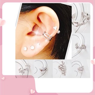 ✅ จิวหูหนีบ ต่างหูหนีบ ear cuff เกาหลี สแตนเลสแท้ งานพรีเมี่ยม สินค้าจริงสวยงามมาก