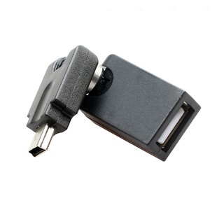 USB mini(5P) male เป็น USB Female แบบปรับเปลี่ยนทิศทางได้