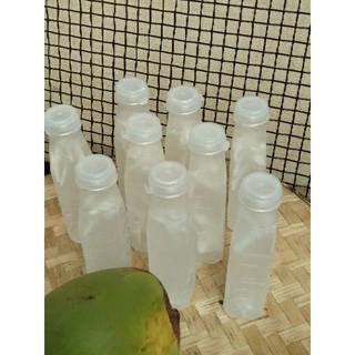 ขวดPPใส่น้ำผลไม้ 160cc, 180cc , 200cc ,220cc,250cc,300cc 150ใบ/แพ็ค สีขาวขุ่น พร้อมฝากด ขวดพลาสติกPP ขวดน้ำ ขวด