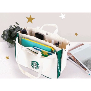 กระเป๋าผ้า Starbucks แท้ ของใหม่ ใส่ของได้เยอะ