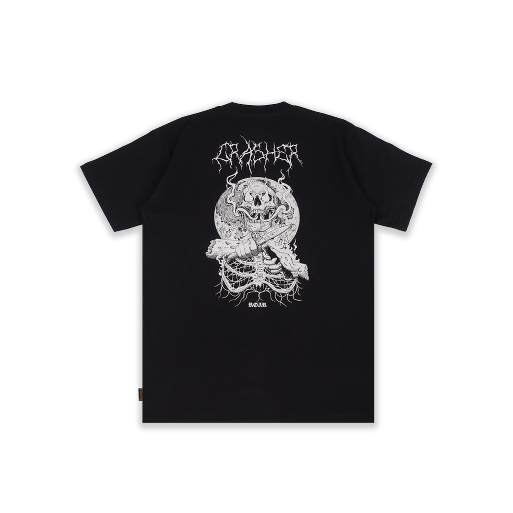 เสื้อยืด Crasher.ltd Roar - สีดํา