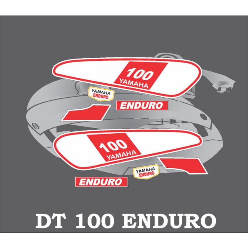 สติ๊กเกอร์ STRIPING VARIATION DECAL LIST BODY MOTOR DT 100 ENDURO