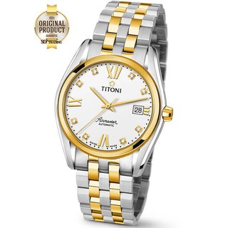 TITONI เหมยฮัว AIRMASTER Automatic รุ่น 83909SY-063 (8crystal) Mens Watch