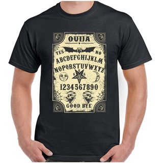 เสื้อยืดสําหรับผู้ชาย✴M.Ouija คณะกรรมการเสื้อยืดฮาโลวีนผู้ชายพ่อมดวิญญาณผีเหนือธรรมชาติตลกเสื้อ ?x7