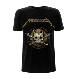 พร้อมส่ง เสื้อยืดแขนสั้น คอกลม ผ้าฝ้าย 100% พิมพ์ลายหัวกะโหลก James Hetfield Lars Ulrich หลากสี แฟชั่นฤดูร้อน สําหรับผู้