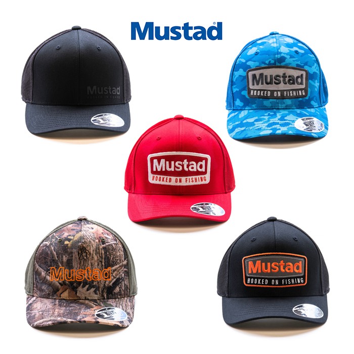 หมวก MUSTAD FLEXFIT CAPS สำหรับตกปลา