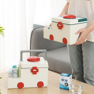 Household medicine medical box portable large storage storage box large capacity plastic medicine box