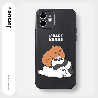 JURSUE เคสไอโฟน เคสซิลิโคนนุ่มกันกระแทกการ์ตูนน่ารักตลก เคสโทรศัพท์ Compatible for iPhone 13 12 11 Pro Max SE 2020 X XR XS 8 7 6 6S Plus พลัส D2978