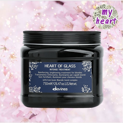 Davines Heart Of Glass Intense Treatment 150/750 ml สำหรับผมทำสี ผมฟอก ผมทำไฮไลท์