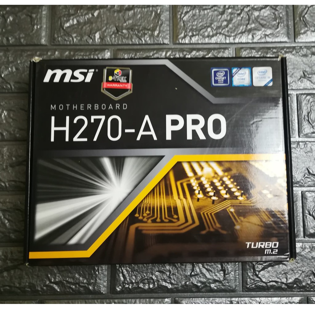 เมนบอร์ด 1151 MSI H270-A PRO สภาพดีมากครบกล่อง มีประกัน