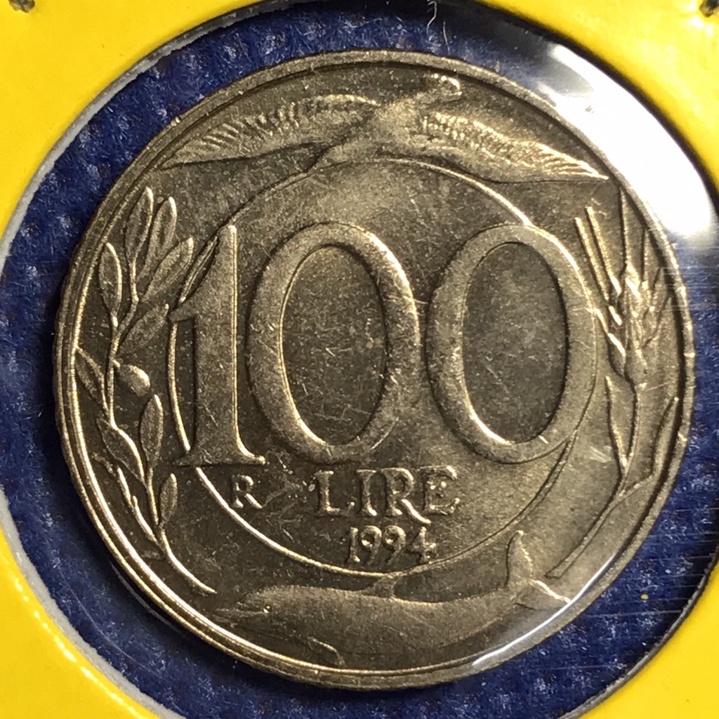 No.14846 ปี1994 อิตาลี 100 LIRE  เหรียญต่างประเทศ เหรียญหายาก เหรียญสะสม ราคาถูก