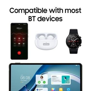 Lenovo Thinkplus LP5 True Wireless Bluetooth 5.0 หูฟัง TWS Touch Control Low Latency Handfree หูฟังพร ้ อมหูฟังสเตอริโอ HD