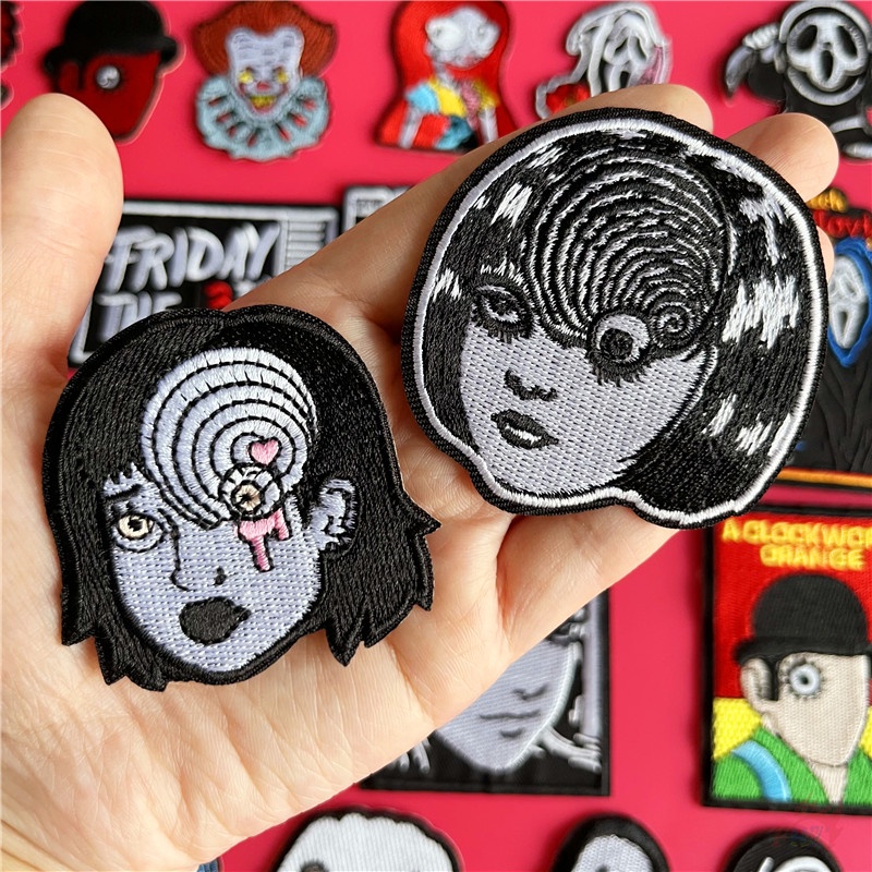 ☸ แผ่นแพทช์หนังสยองขวัญ Tomie Joker Scream Jack Skellington สไตล์คลาสสิก ☸ แผ่นแพทช์รีดร้อน ขนาดใหญ่ DIY สําหรับตกแต่งเสื้อผ้า 1 ชิ้น
