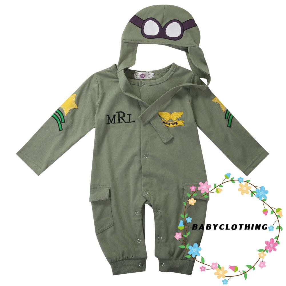 Ahb-christmas Pilot เครื่องแต่งกายคอสเพลย์เด็กชายเครื่องแต่งกาย 2 ชิ้น