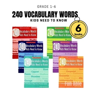 240 Vocabulary Words Kids Need to Know สำหรับ Grade1 -6