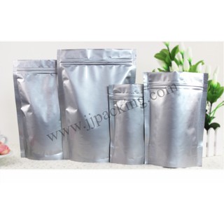 35x42+6 ซม. ถุงอลูมิเนียมฟอยล์ ซิปล็อค ตั้งได้  (แพ็ค 50 ใบ)