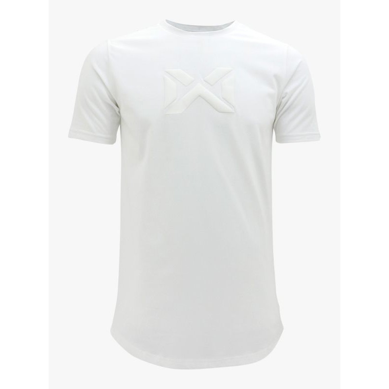 WARRIX เสื้อยืดคอกลม สกรีน WARRIX WA-3102-ขาว