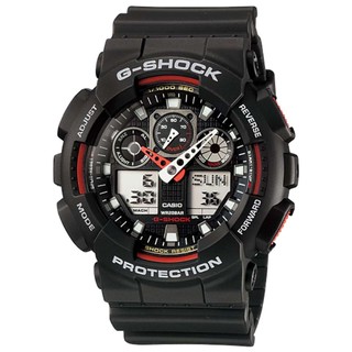 Gshock แท้ 100% นาฬิกาข้อมือผู้ชาย 2 ระบบ รุ่น GA-100-1A4DR