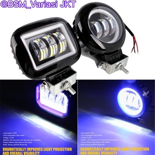 Cwl ไฟสปอตไลท์ LED 3 ตา 6D 30 วัตต์ ทรงสี่เหลี่ยม