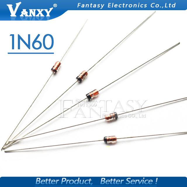 100PCS 1N60 DO-7 1N60P DO-35 Schottky Germanium Diode TV วิทยุ FM Detection