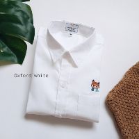 PREMIUM SHIRT เสื้อเชิ้ตผ้าcotton - White