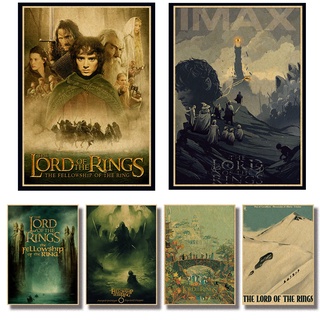 โปสเตอร์ภาพยนตร์ the Lord of the Rings สไตล์ยุโรปและอเมริกา คลาสสิก สําหรับตกแต่งบ้าน