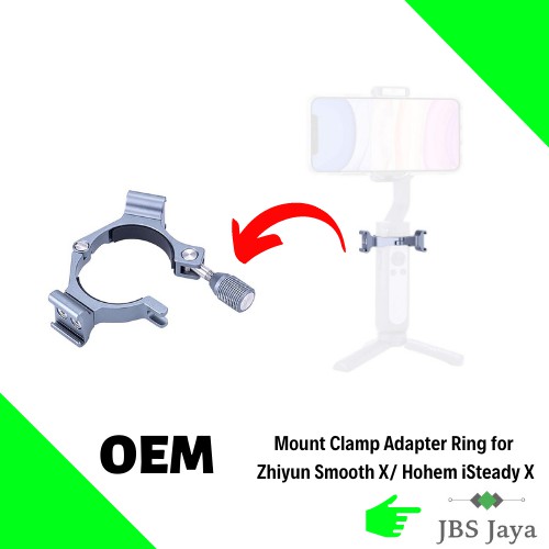 ไมโครโฟน Mount Clamp แหวนอะแดปเตอร์รองเท้าเย็นสําหรับ Zhiyun Smooth X/ Hohem iSteady X
