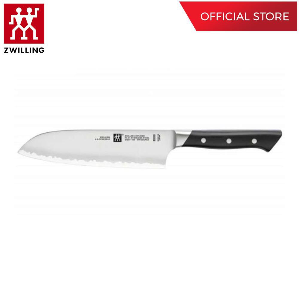 ZWILLING มีดซันโตกุสแตนเลสสตีล รุ่น  Diplome มีความคมและทนทาน 180 มม. สีเงิน ด้ามสีดำ  N54207181