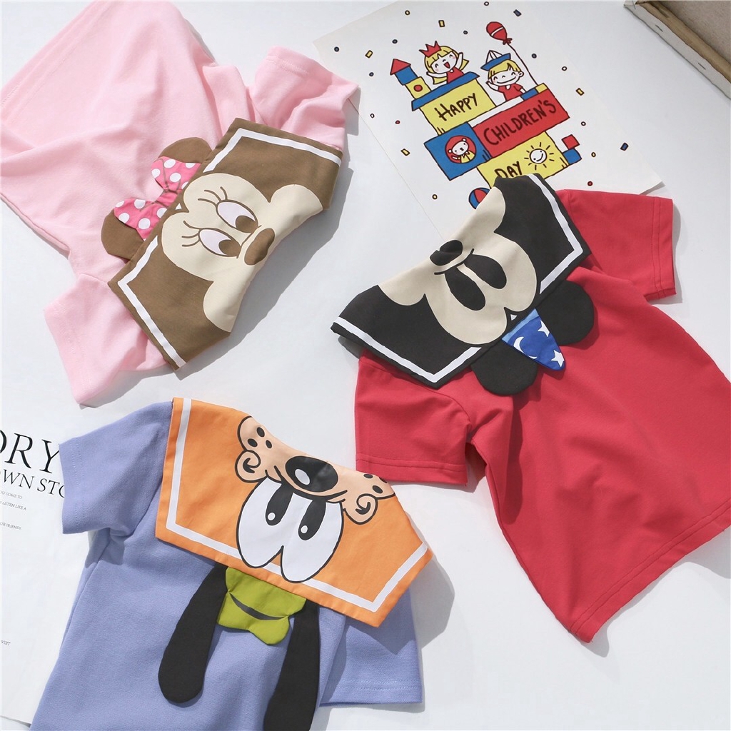 Ins Hot Sale Kids Fashion Summer New Boys And Girls Cartoon Sailor Collar T Shirt Brother Sister Tops Shopee Thailand - เสอผาเดกผชาย roblox cartoon kids summer tops fashion