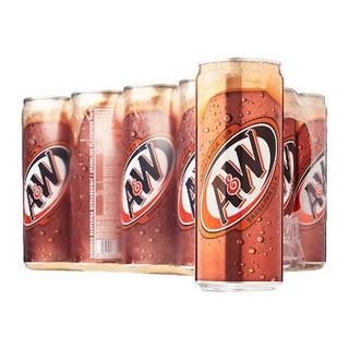 เครื่องดื่ม A&amp;W ขนาด 325 ML 1 แพ็ค 6 กระป๋อง