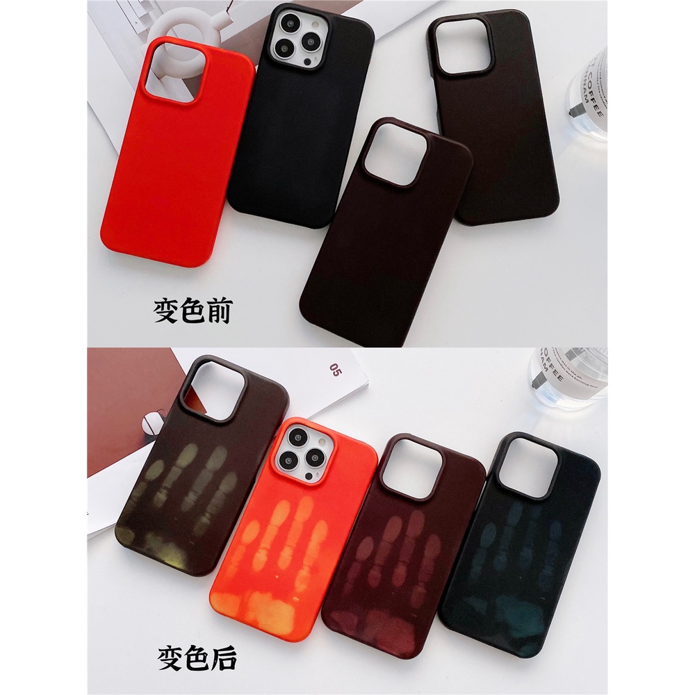 เคส for iPhone 13 12 mini 11 Pro Xs Max X เคสเคสโทรศัพท์หนังแบบเปลี่ยนสีได้สําหรับ