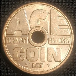 เบลเยี่ยม (Belgium), เหรียญหยอดตู้จำหน่ายบุหรี่อัตโนมัติ (Cigarettes Vending Token) , Age Coin