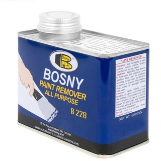 น้ำยาลอกสี bosny B228 ขนาด แกลลลอน 1/8 กล.  ใช้กับพื้นผิวโลหะเท่านั้น/b