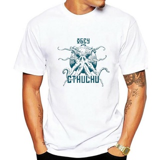 เสื้อยืดผ้าฝ้ายพิมพ์ลายขายดี เสื้อยืด พิมพ์ลาย Cthulhu Hp Lovecraft สําหรับผู้ชาย