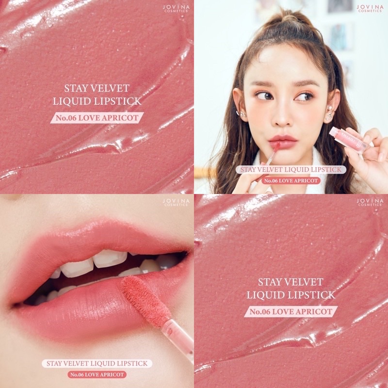 SALE #6 Jovina Stay velvet liquid lipstick ลิป