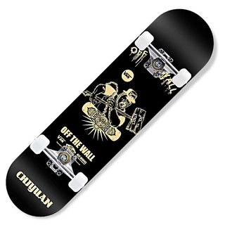 สเก็ตบอร์ด skateboard แฟชั่นสเก็ตบอร์ด สำหรับผู้เริ่มหัดเล่น(ล้อสามารถเลี้ยวได้)