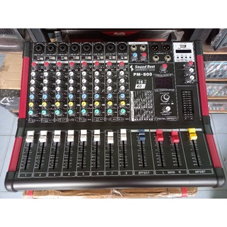 พาวเวอร์ MIXER SOUND BEST PM-800 เอฟเฟกแท้ USB บูธูท 300Wx300W