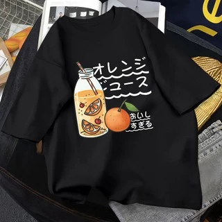 GAKKI เสื้อยืดหญิงแขนสั้นแบบหลวม ใส่สบาย ผู้หญิงเสื้อยืด เสื้อยืดแขนสั้น Oversize Cotton 4100#