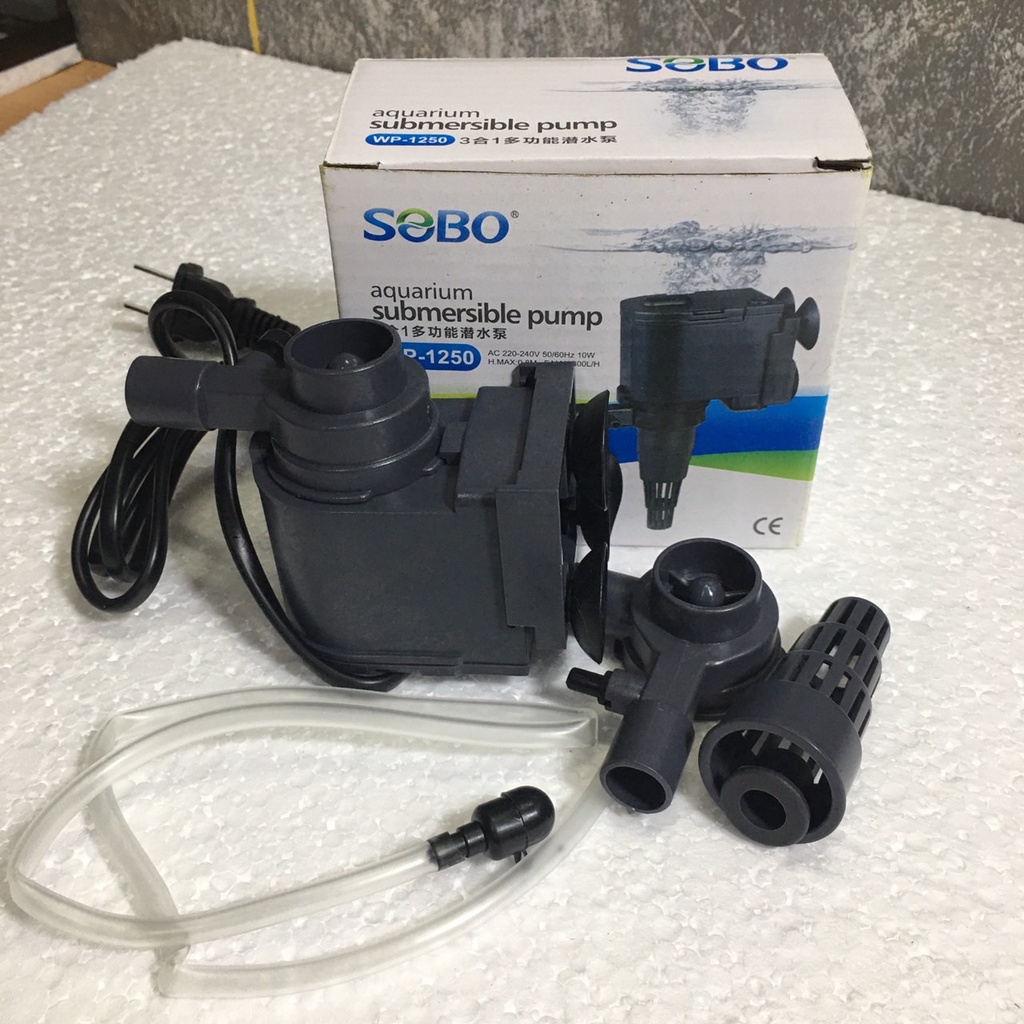 ปั้มน้ำsobowp-1250สำหรับตู้ปลาขนาด15″- 24″หรือบ่อปลาขนาด20-100ลิตร(ของแท้100%) ราคา ถูกที่สุด ดีลบีเคเค รูปภาพหลัก