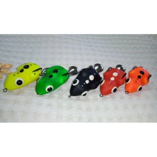 [คนตกปลา]กบยาง เต็มคำ 4cm. Bionic Soft Frog เนื้อยาง นุ่มเหนียว มือปลาช่อนจัดได้เลยครับ..