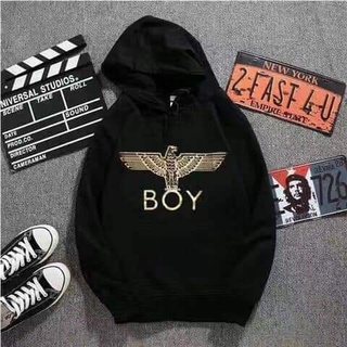 ขายดี 💥 เสื้อฮู้ด หมวก แขนยาว Boylondon สินค้าพร้อมส่ง ✅ ( H - โลโก้ทอง )