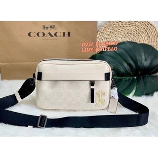 COACH EDGE CROSSBODY IN SIGNATURE แท้💯% COACH FACTORY