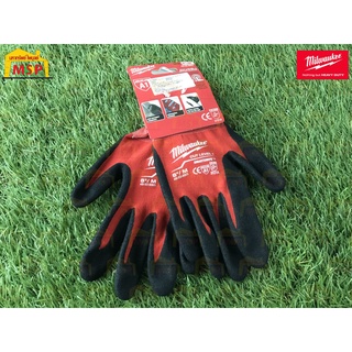 Milwaukee ถุงมือกันบาด Cut 1 Dipped Gloves - M 48-22-8901