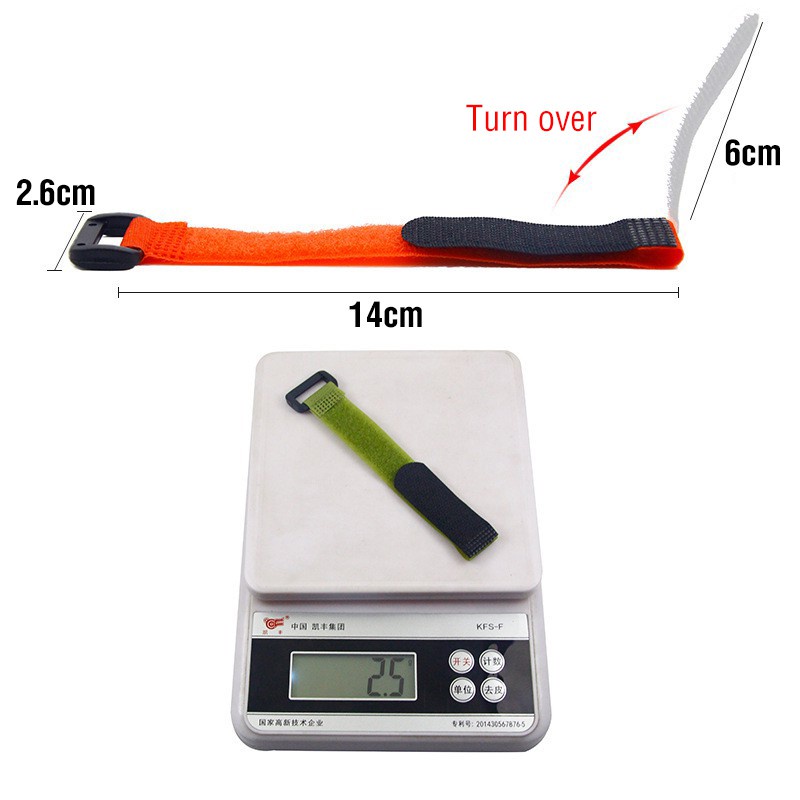 Tokushima สายรัดคันเบท ไนล่อนตีนตุ๊กแก ยาว 20 cm จำนวน 1 ชิ้น - รูปที่ 2